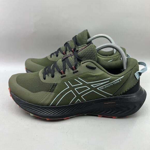 Asics GEL-Excite Trail 2 Running Shoes Men Size 9 Green Black Comfort Sneakers - Picture 3 of 9